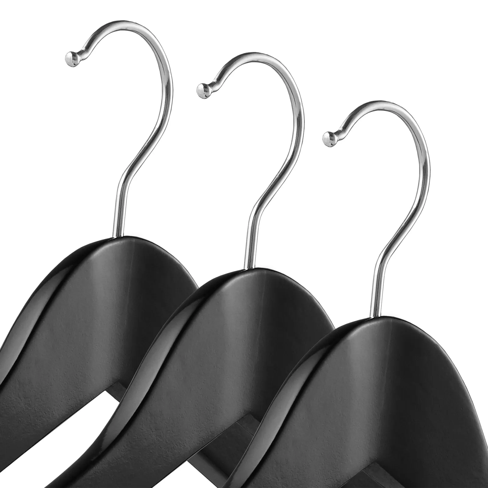 6-Pack Wide Shoulder Wooden Suit Hangers