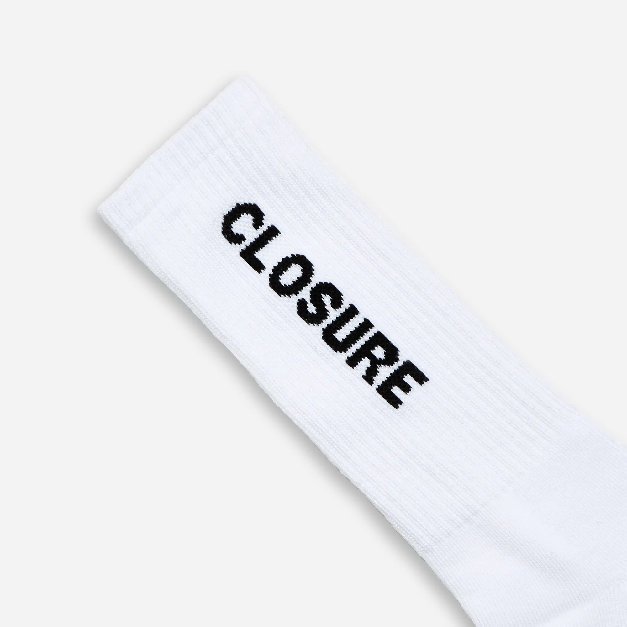 8-Pack Block Logo Socks | White/Black