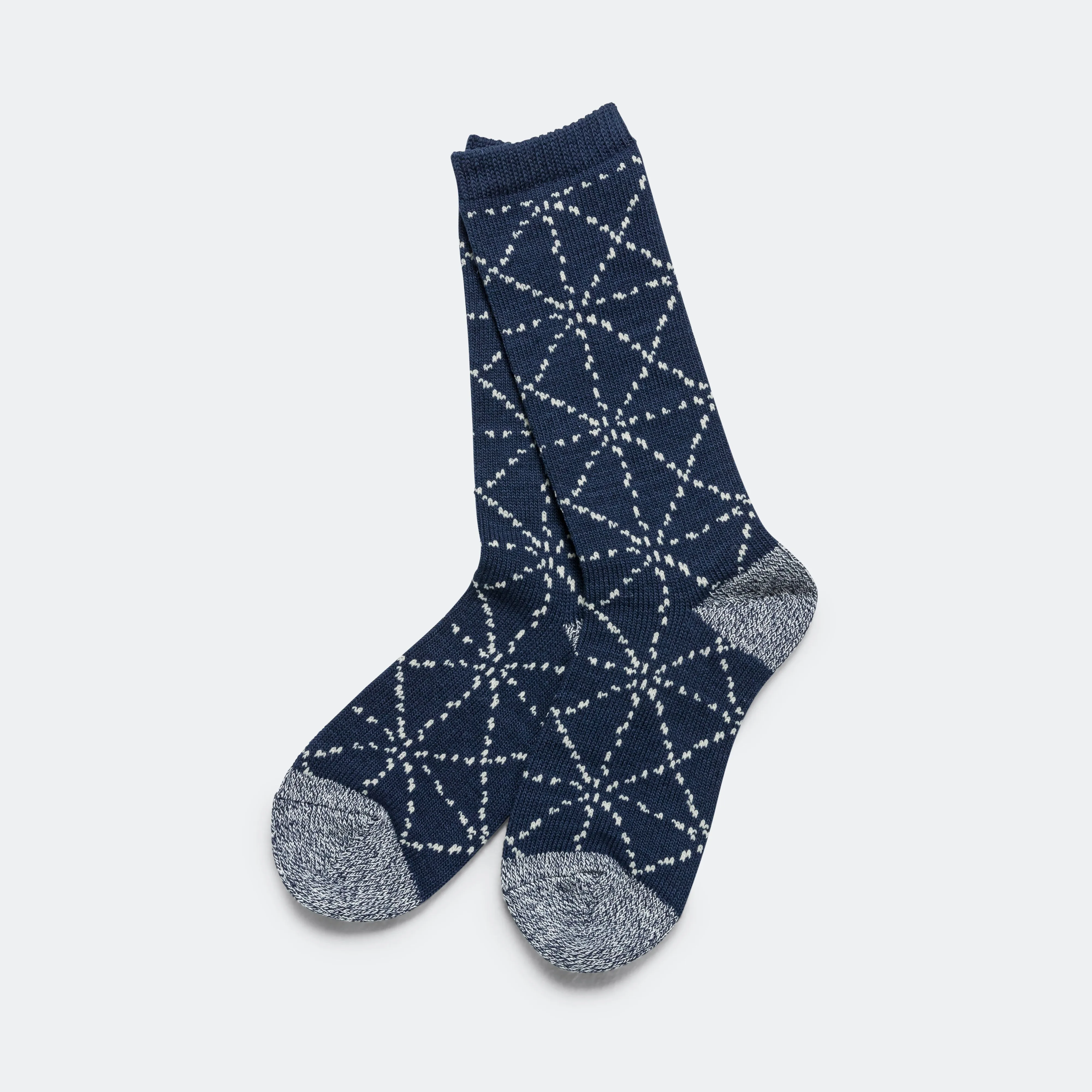 84 Yarns SASHIKO Socks - Navy