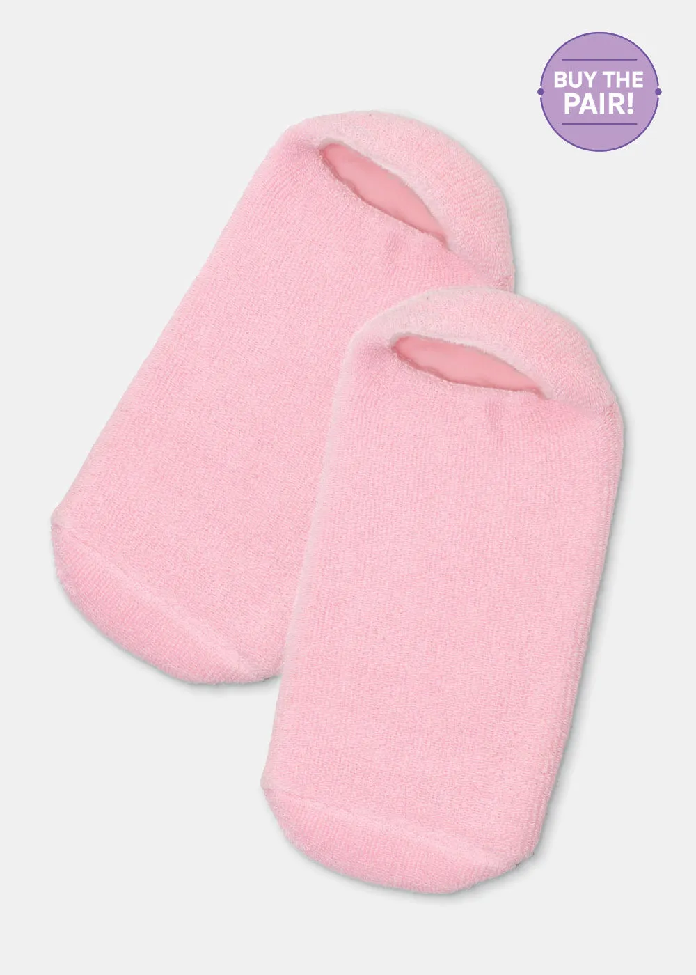 A  Gel Lined Moisturizing Spa Sock