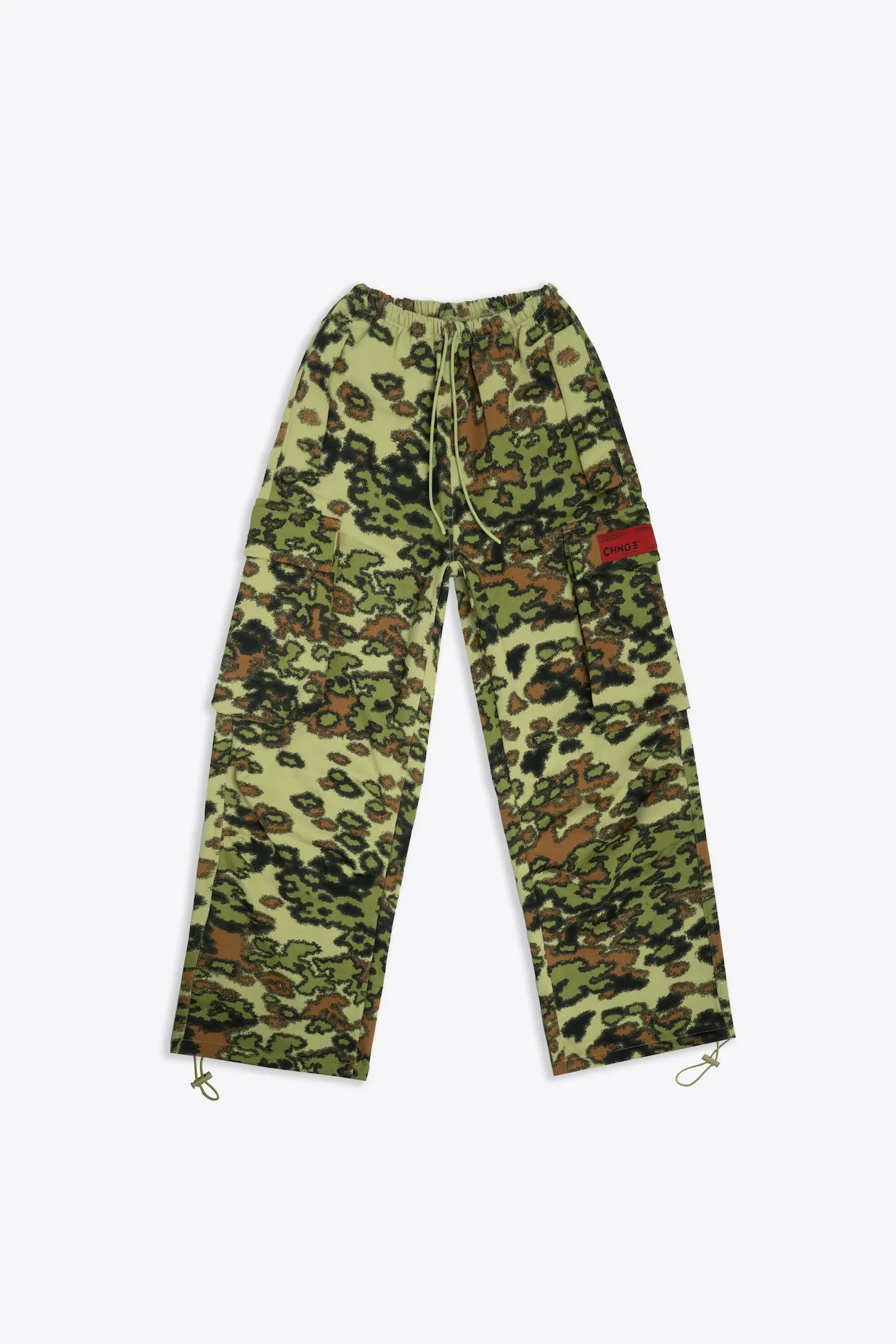 Abstracted Camo Cargo Pants (Moss/Wheat)