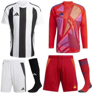 ADIDAS STRIPED 24 PREMIUM KIT BUNDLE WHITE BLACK