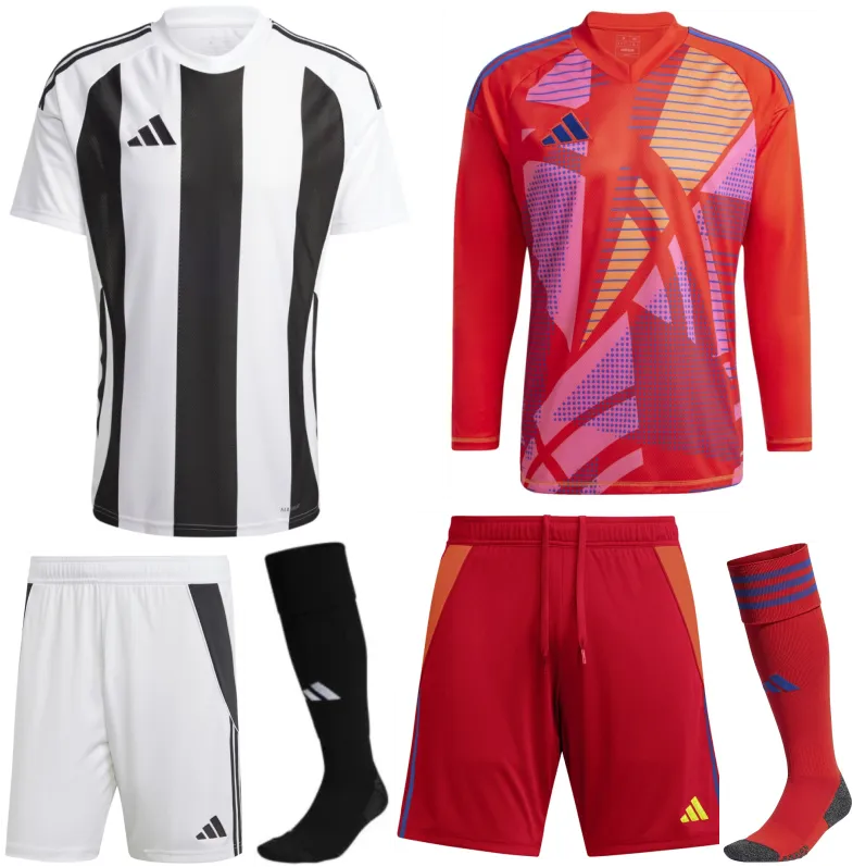 ADIDAS STRIPED 24 PREMIUM KIT BUNDLE WHITE BLACK