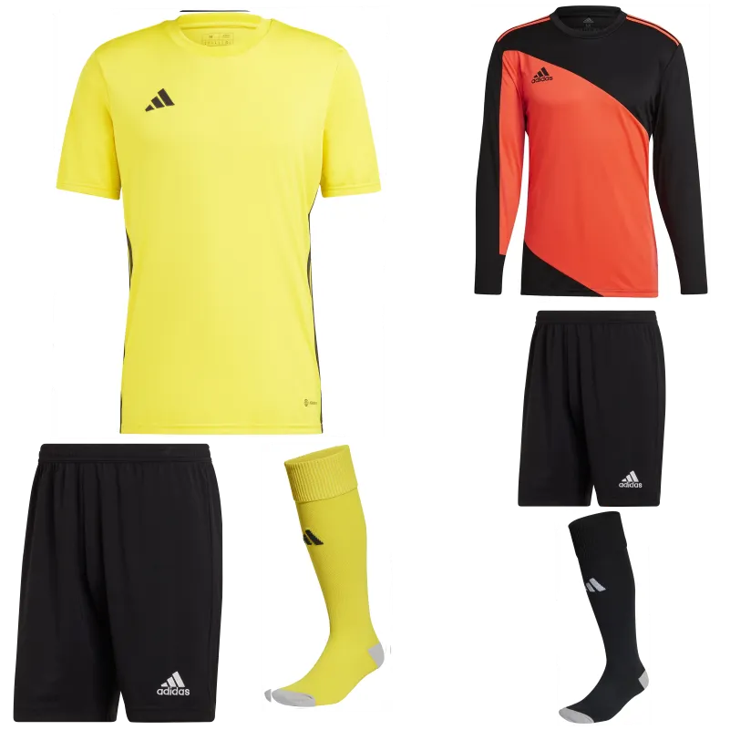 ADIDAS TABELA 23 SS KIT BUNDLE TEAM YELLOW BLACK