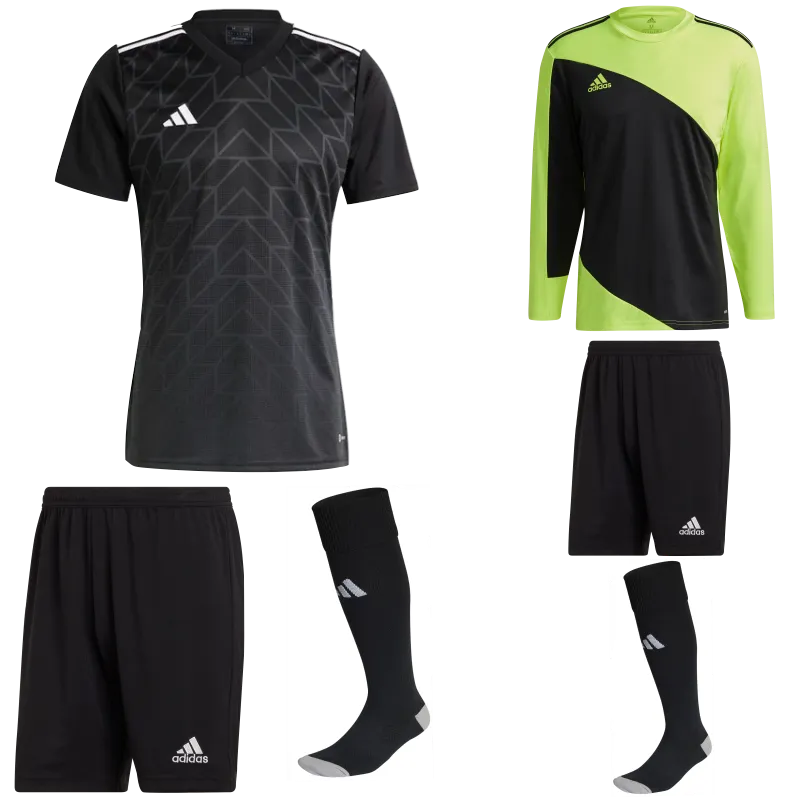 ADIDAS TEAM ICON 23 SS KIT BUNDLE BLACK