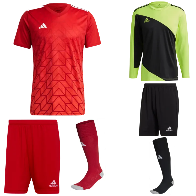 ADIDAS TEAM ICON 23 SS KIT BUNDLE TEAM POWER RED 2