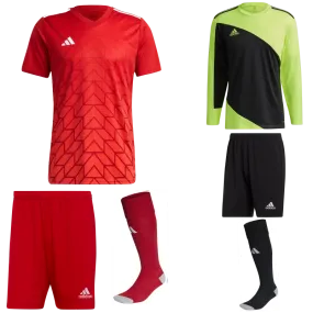 ADIDAS TEAM ICON 23 SS KIT BUNDLE TEAM POWER RED 2