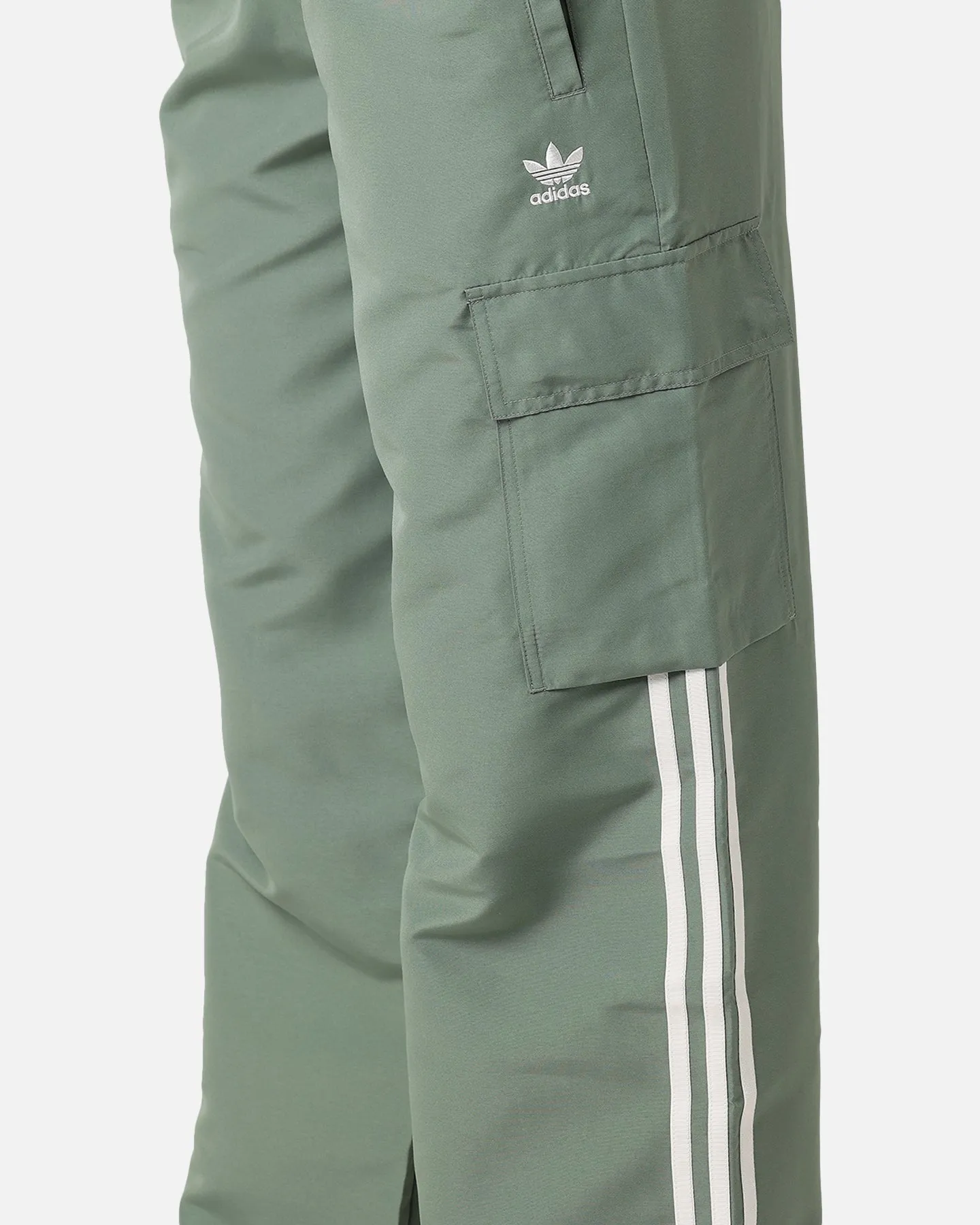 Adidas Women's 3 Stripes Cargo Pants Trace Green