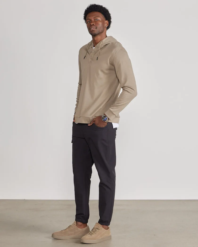 Adventure Fleece Hooded Henley