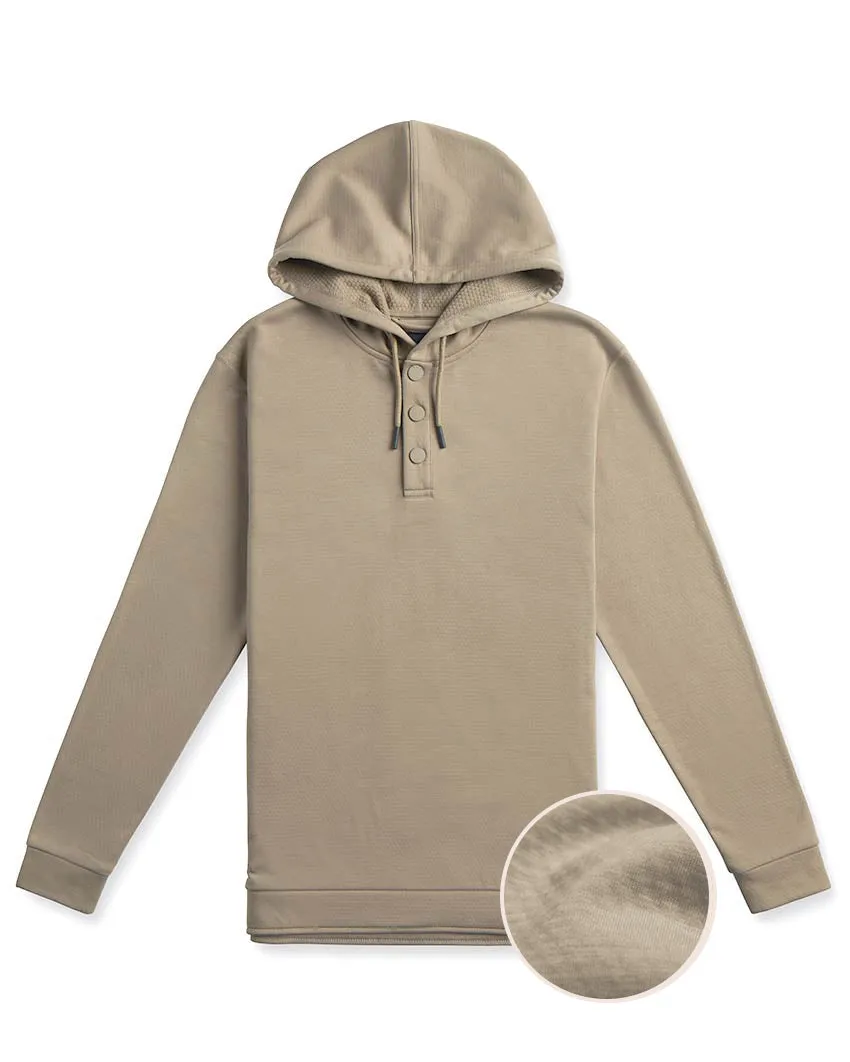 Adventure Fleece Hooded Henley