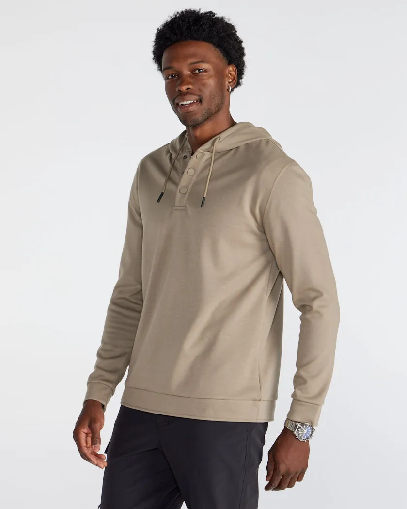 Adventure Fleece Hooded Henley