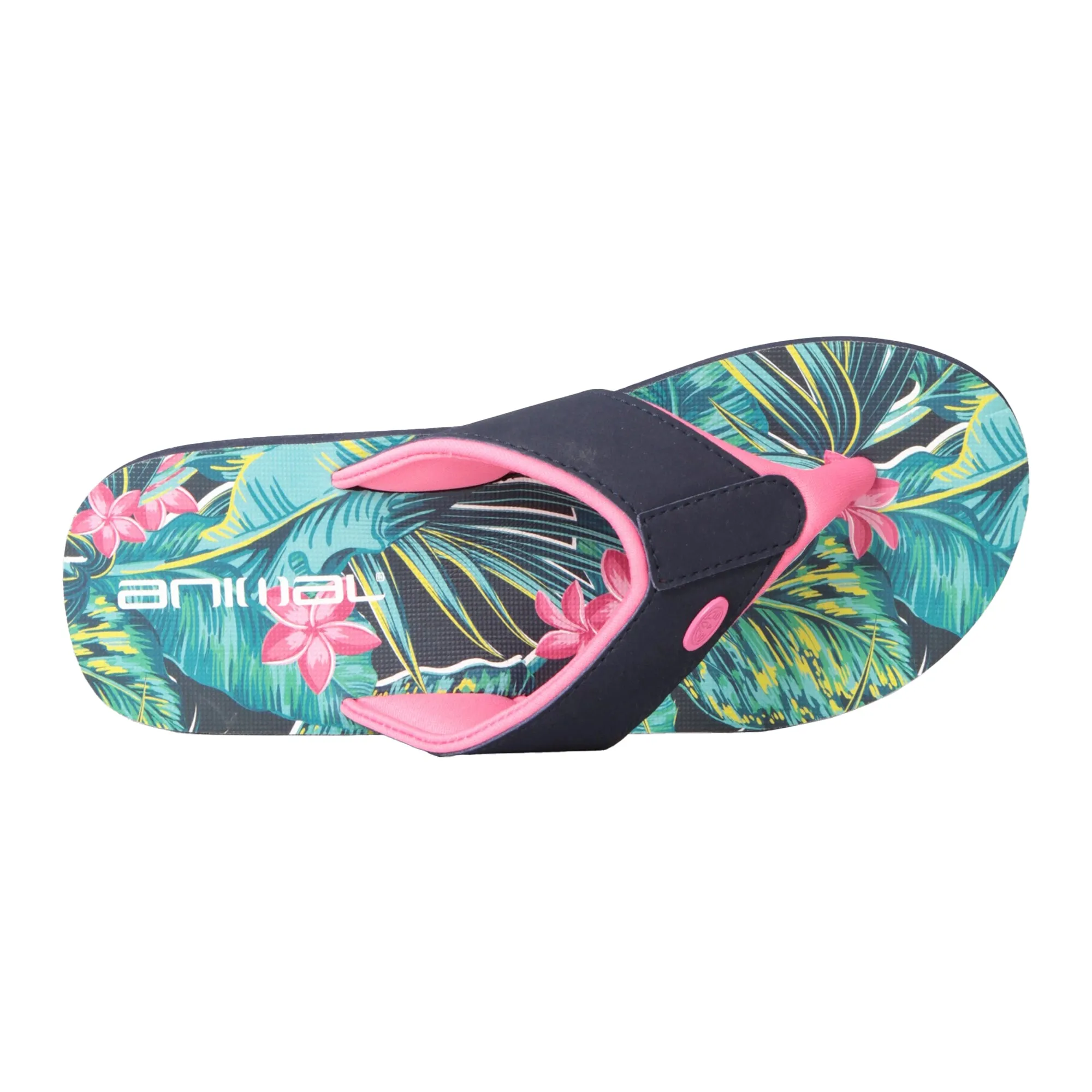 Animal Childrens/Kids Swish Tropical Leaves Recycled Flip Flops