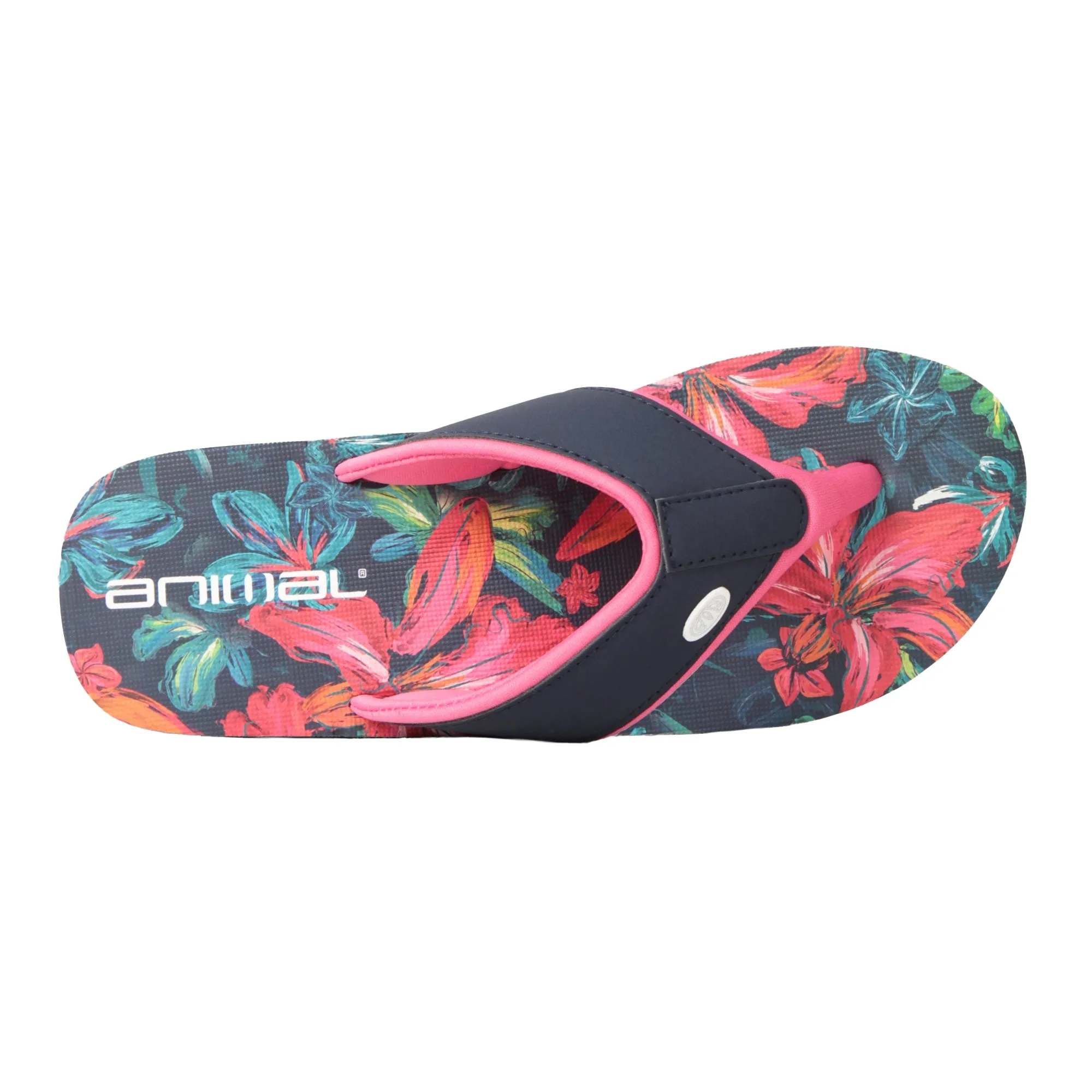 Animal Womens/Ladies Swish Flower Recycled Flip Flops