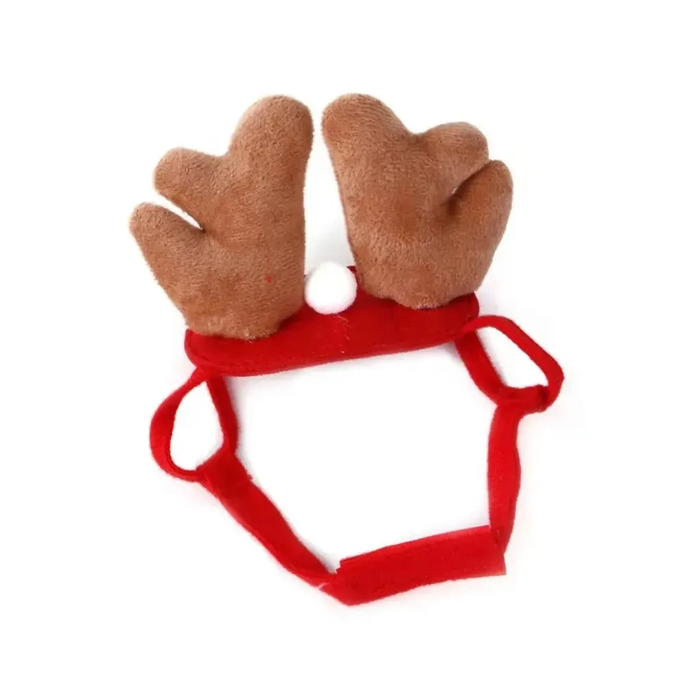 AnniePaw 4 Pcs Dog Christmas Set - Washable Scarves and Hats