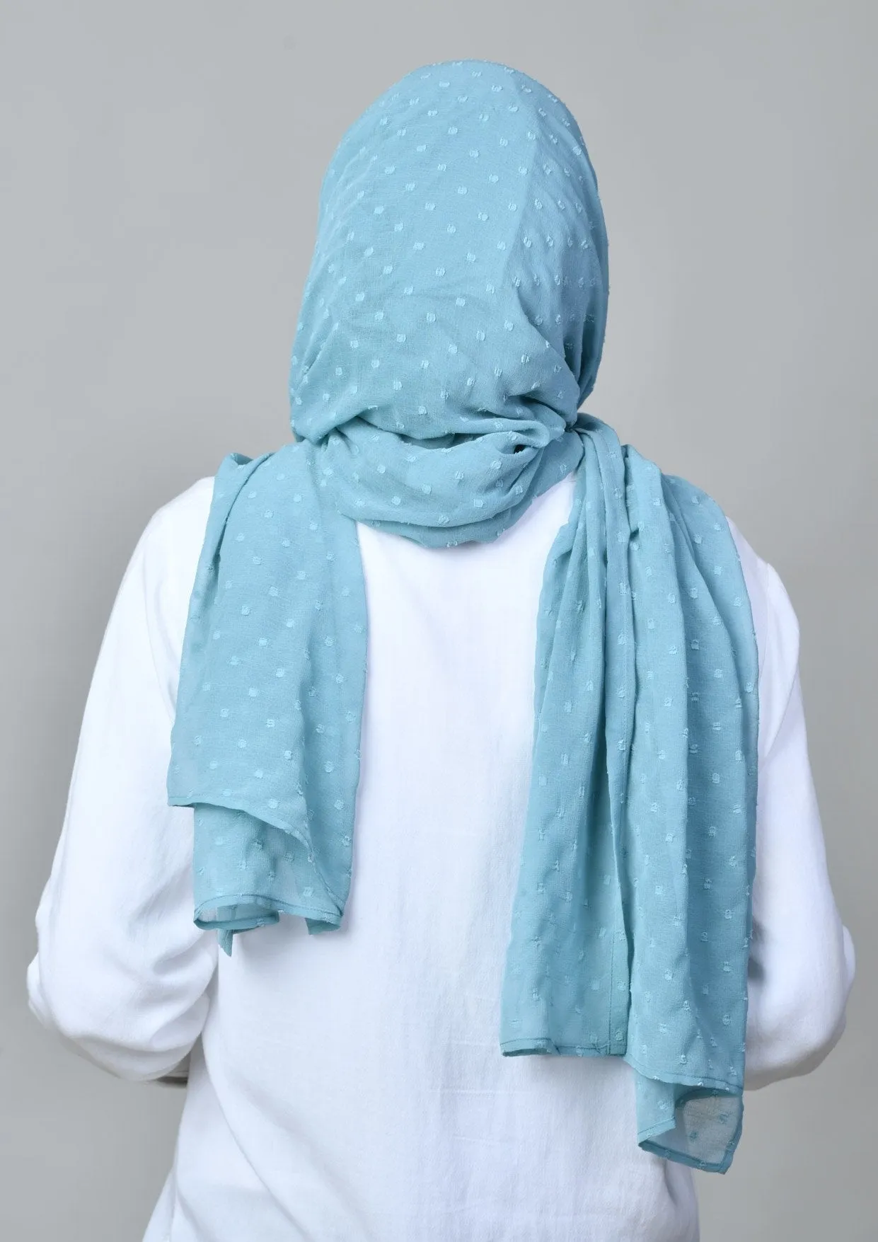 Aqua - Mosaic Butti Chiffon Scarf