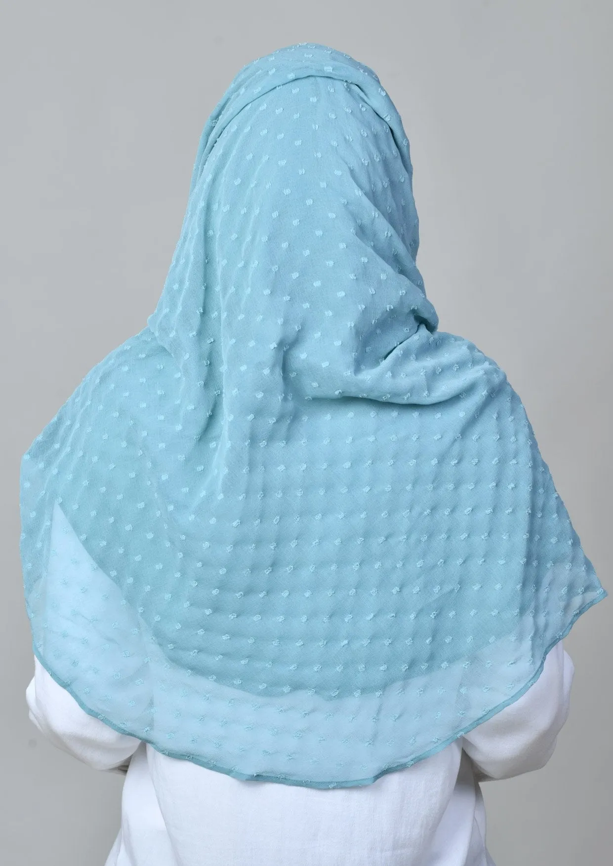 Aqua - Mosaic Butti Chiffon Scarf