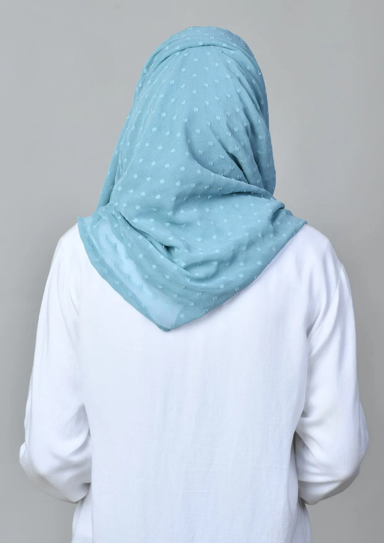 Aqua - Mosaic Butti Chiffon Scarf