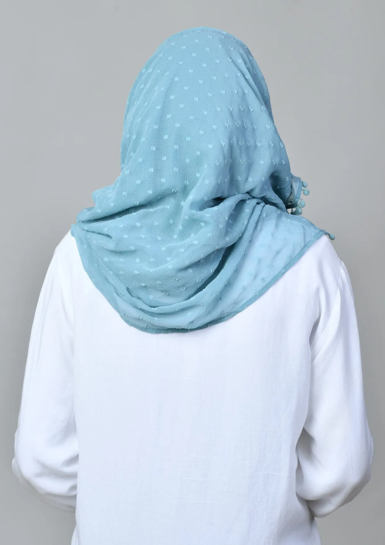 Aqua - Mosaic Butti Chiffon Scarf