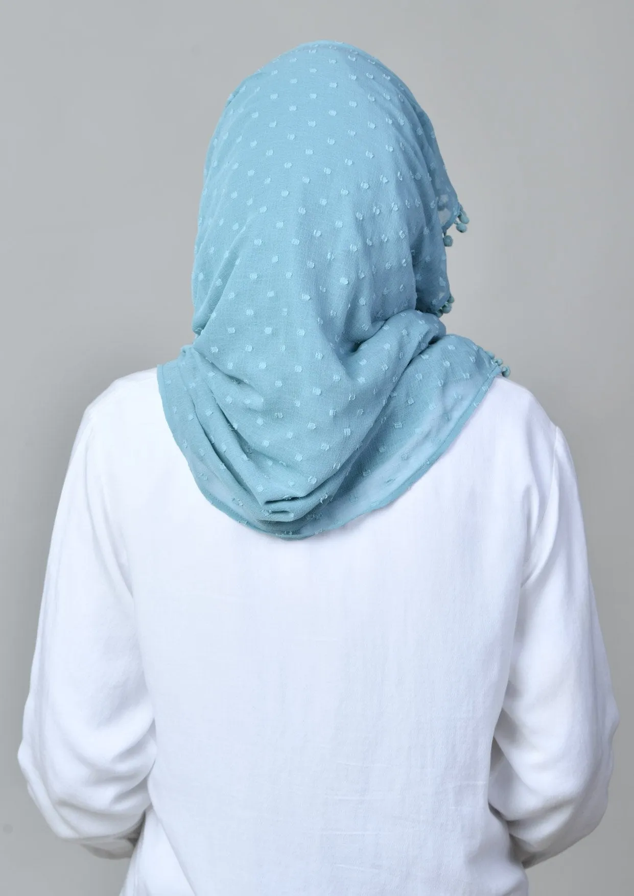 Aqua - Mosaic Butti Chiffon Scarf