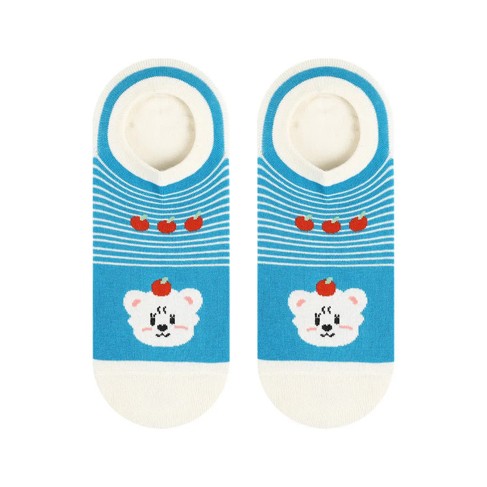 Beligogo 5 Adorable & Comfy Bear Ankle Socks for Summer