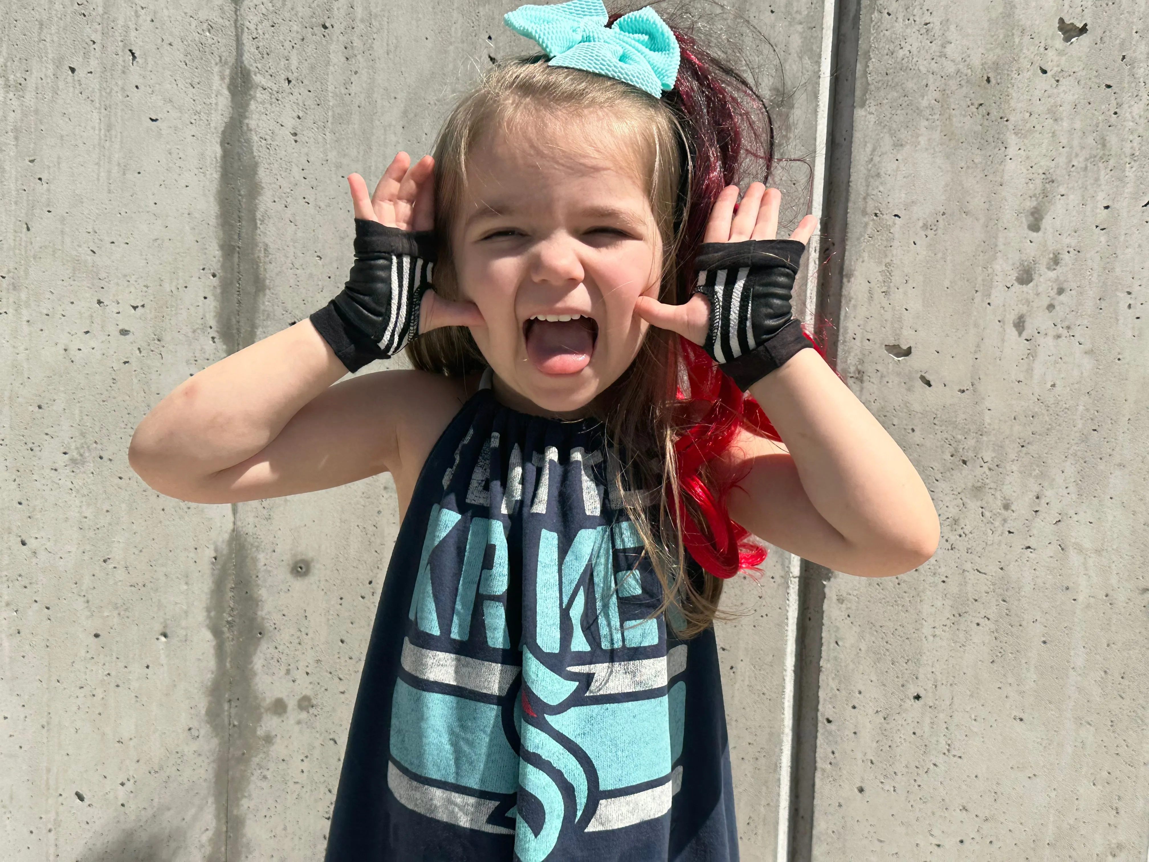 Black and White Striped Gloves in Vegan leather with Studs for kids and adults