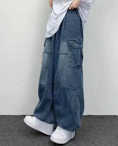 Black Baggy Cargo Pants Women