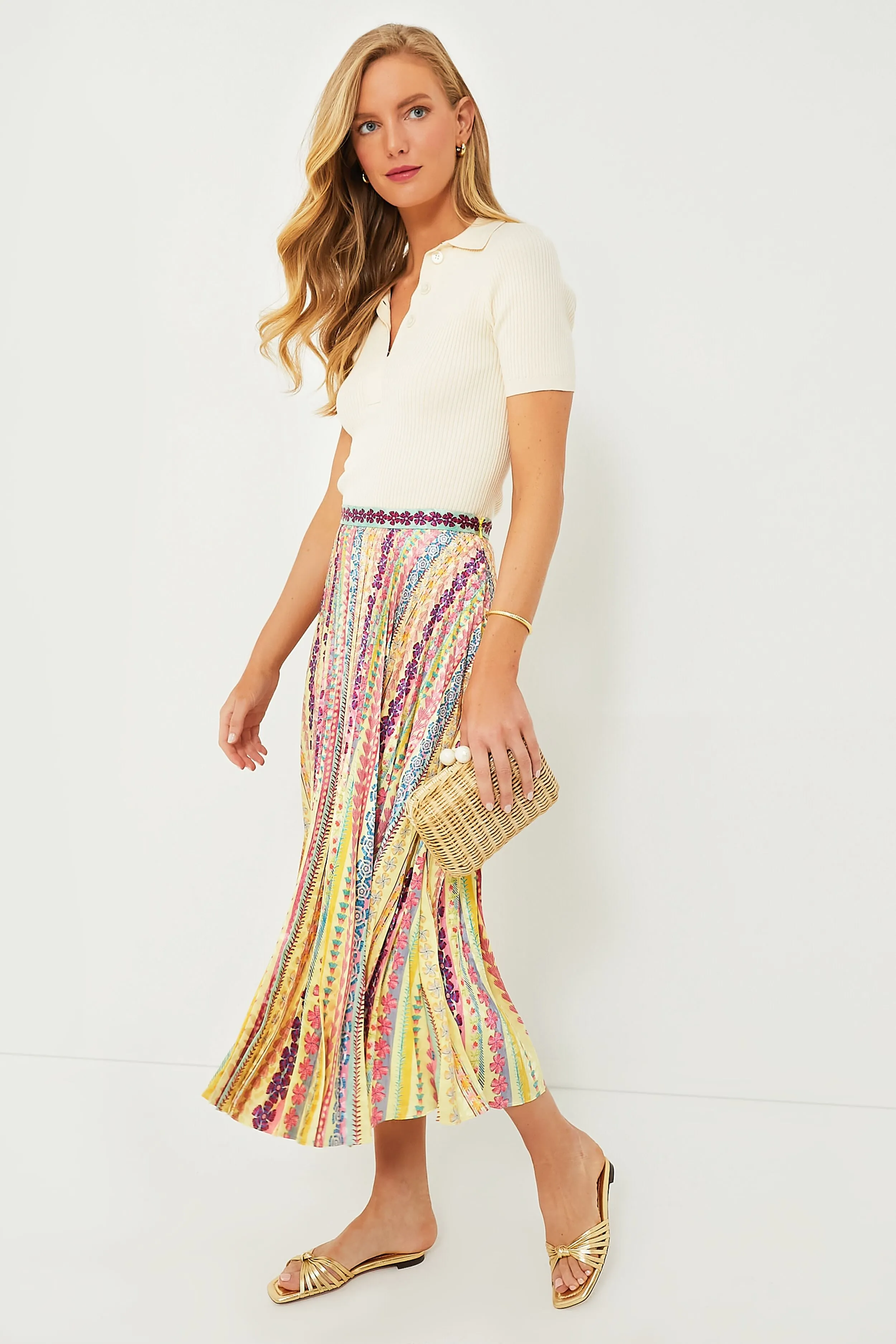 Bloom Gradiant Kim Midi Skirt