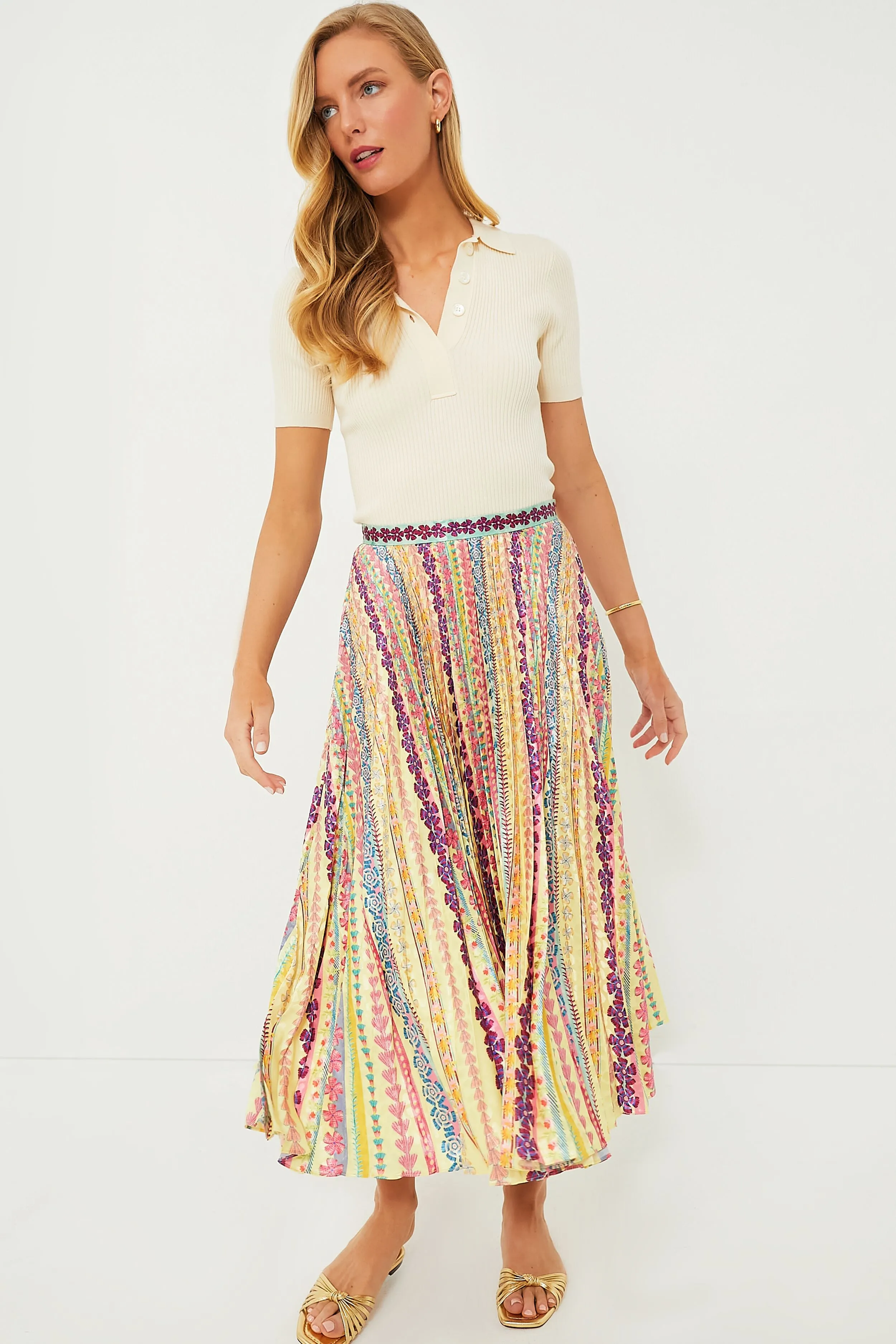 Bloom Gradiant Kim Midi Skirt