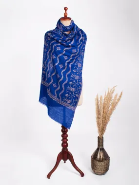 Blue Lightweight Cashmere Scarf - SHELTON