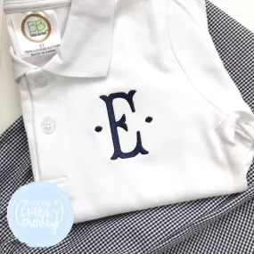 Boy Polo Shirt - Single Initial