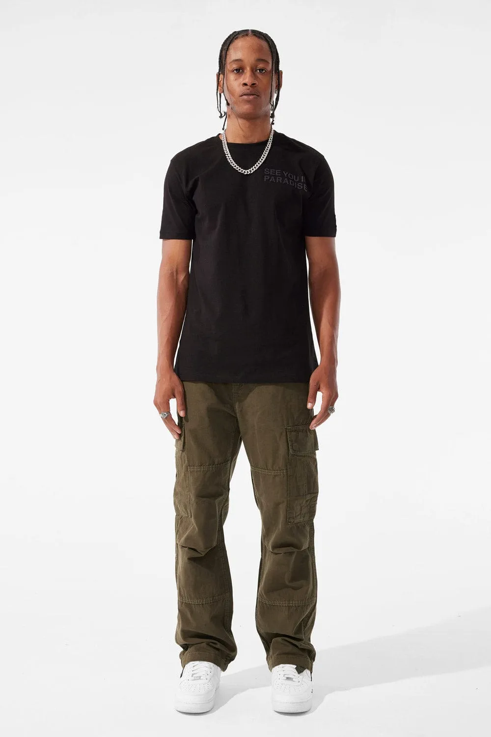 Brian - Airwalk Cargo Pants (Army Green)