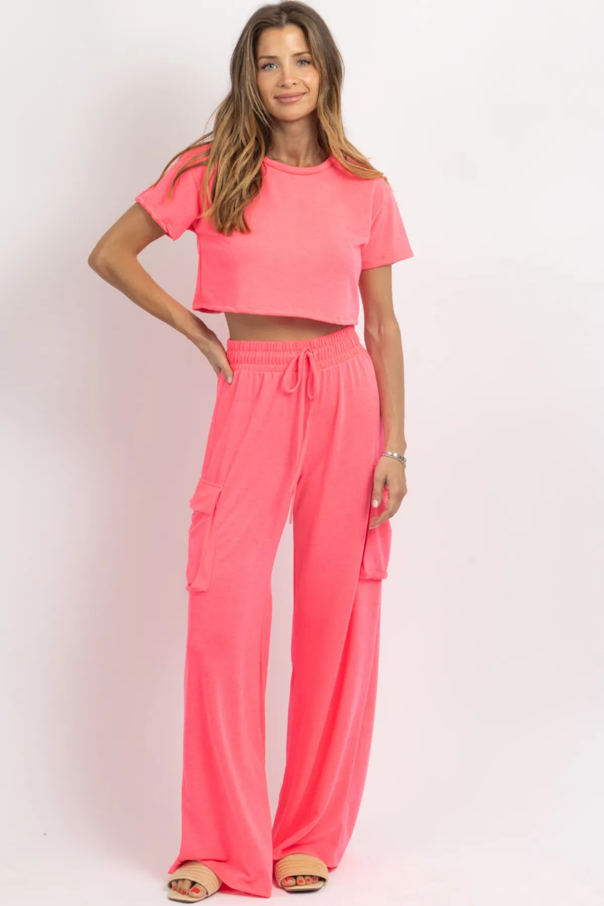 BUTTER SOFT NEON PINK CARGO SET *BACK IN STOCK*