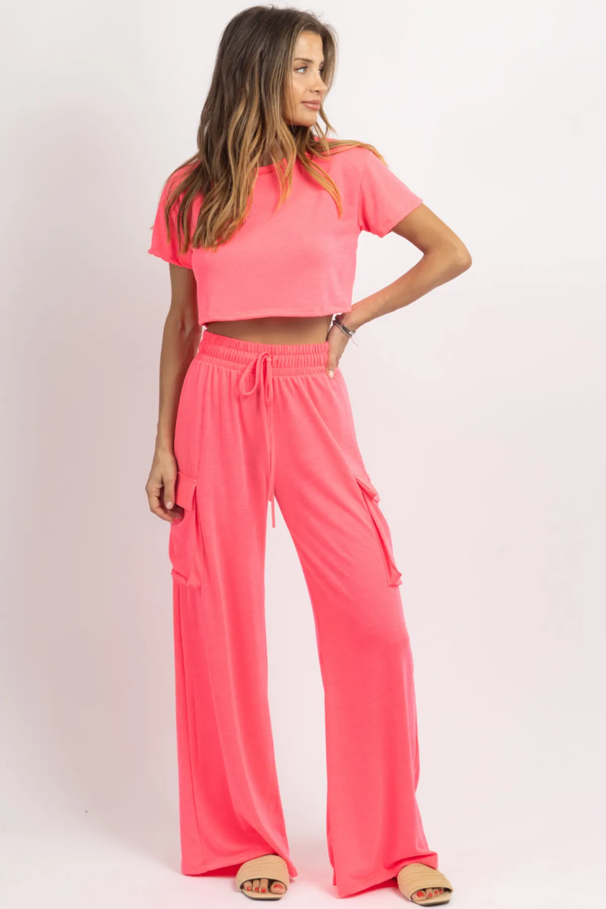 BUTTER SOFT NEON PINK CARGO SET *BACK IN STOCK*