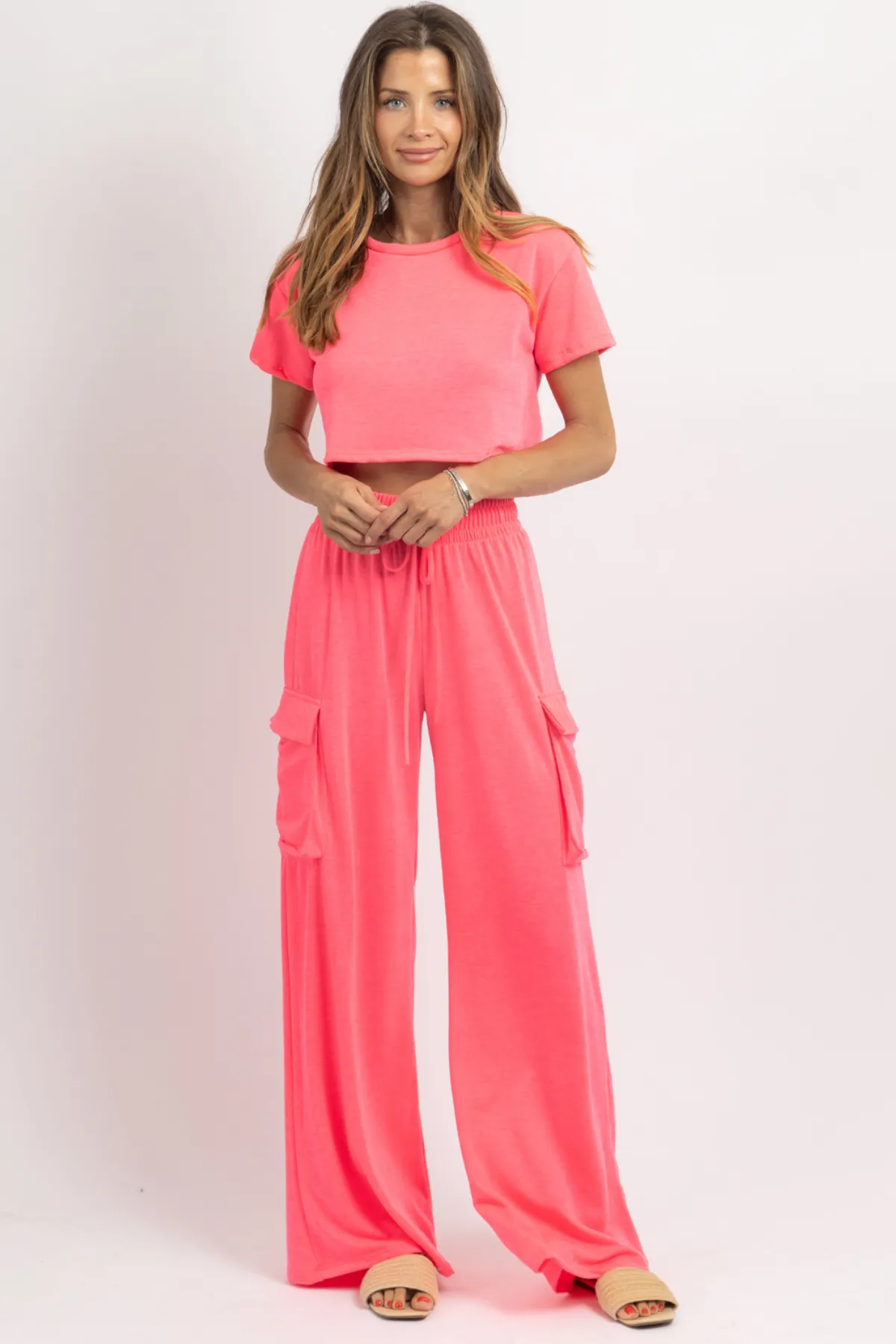 BUTTER SOFT NEON PINK CARGO SET *BACK IN STOCK*