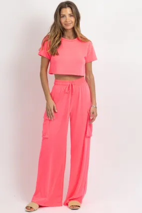 BUTTER SOFT NEON PINK CARGO SET *BACK IN STOCK*