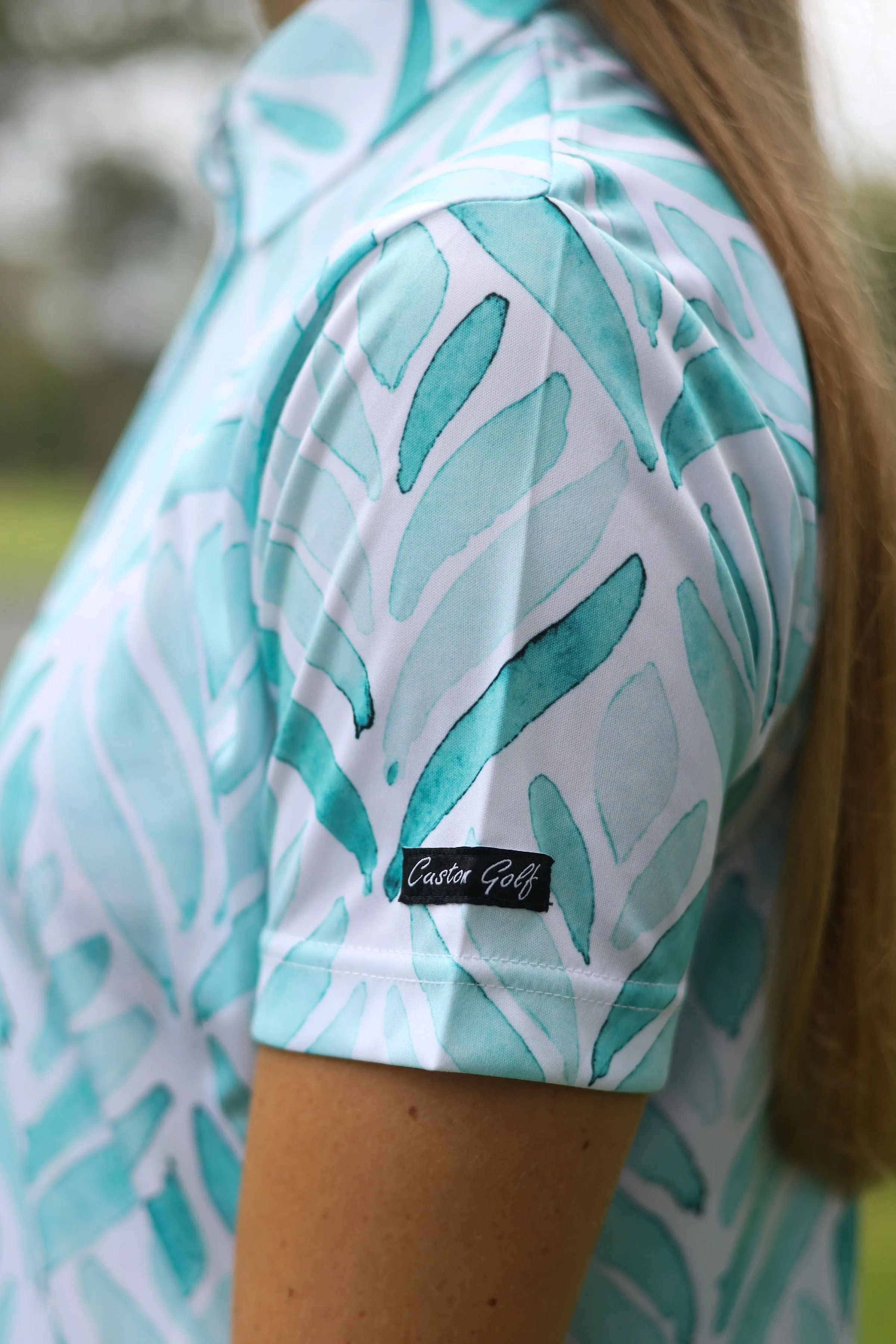 CA Ladies Funky Golf Shirt | Painted Ferns