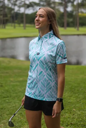 CA Ladies Funky Golf Shirt | Painted Ferns