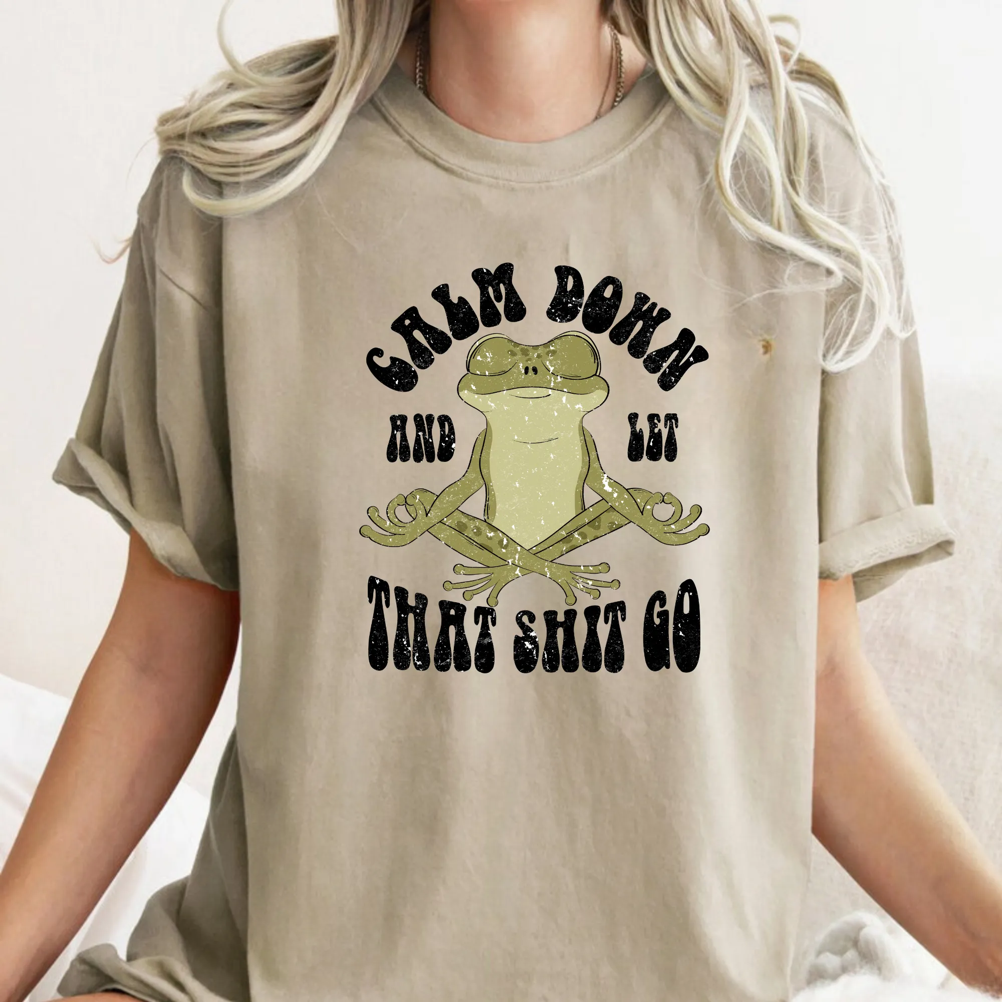 Calm Down Frog Shirt