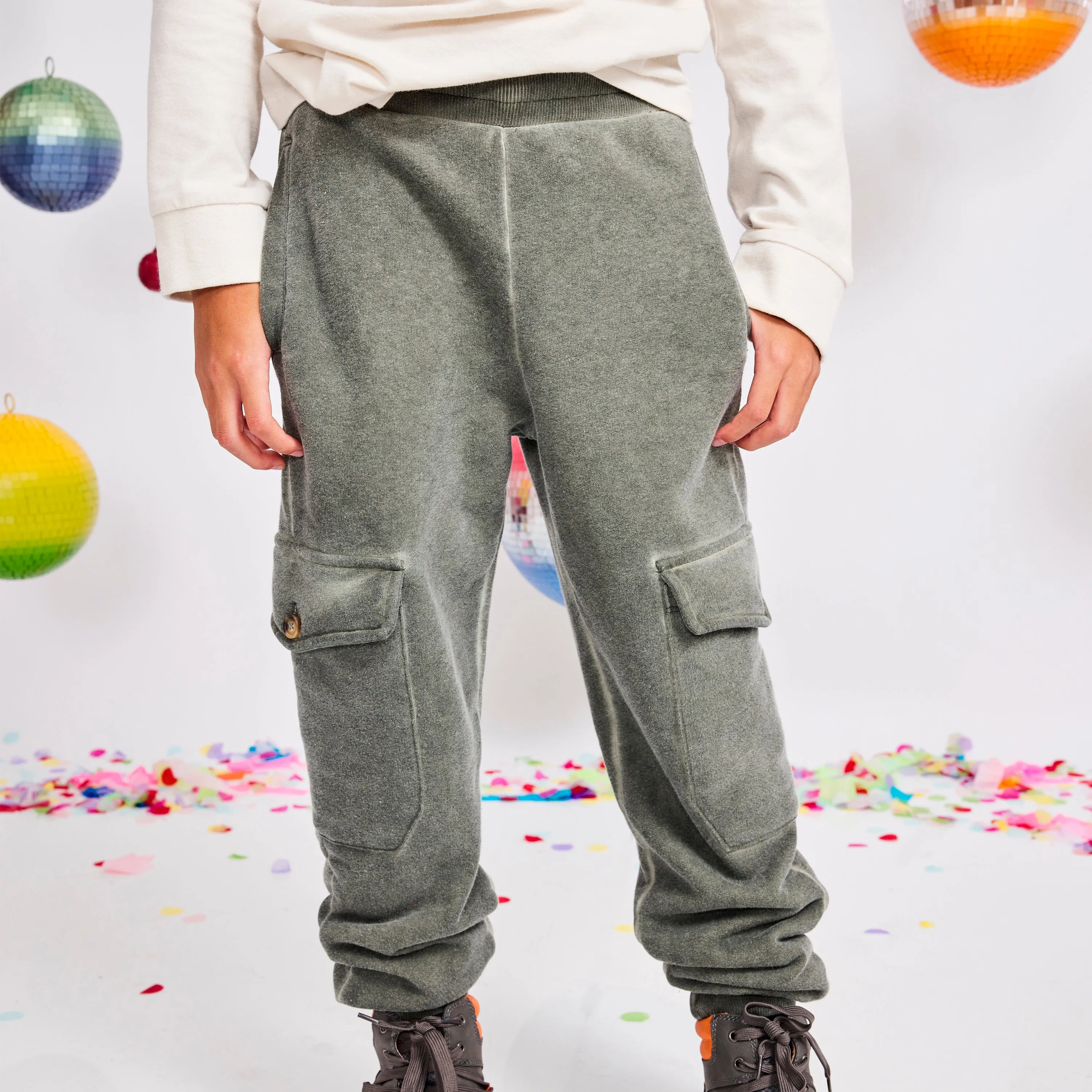 Cargo Pocket Fleece Pant