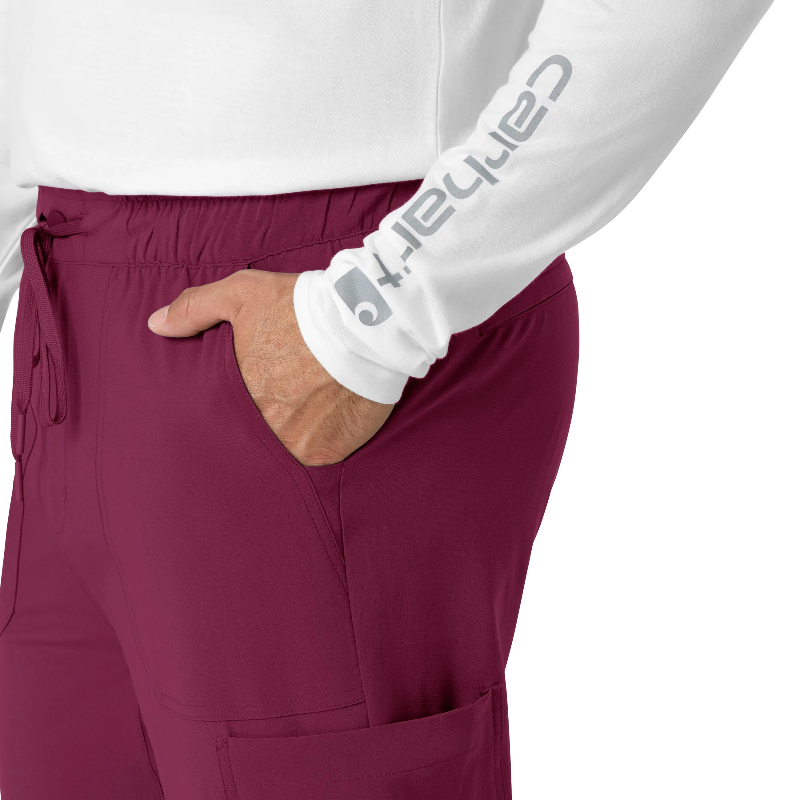 Carhartt Force Cross-Flex Men's Jogger Scrub Pant - Wine