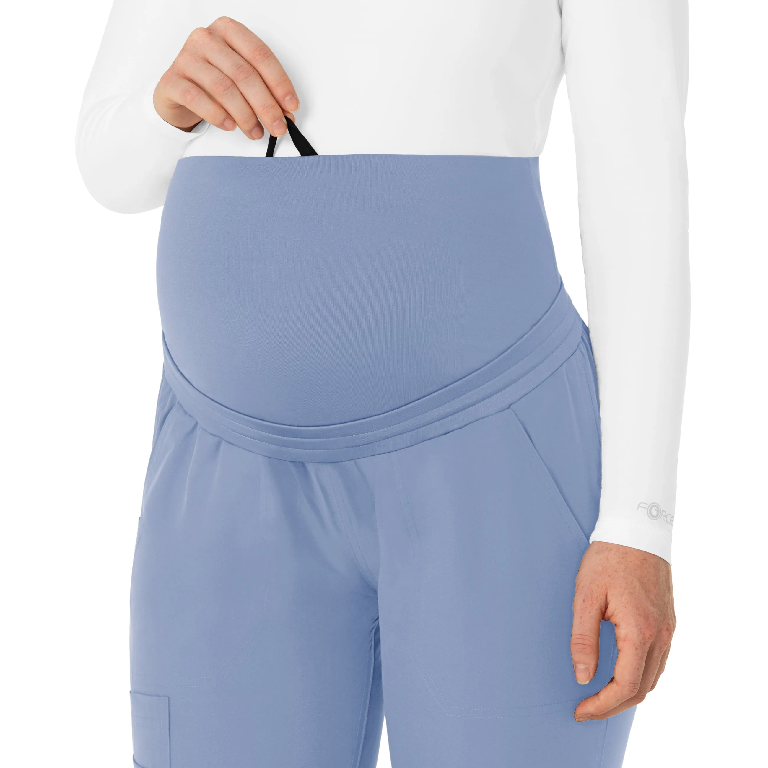 Carhartt Force Essentials Women's Maternity Jogger Scrub Pant - Ceil Blue