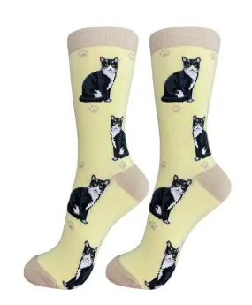 Cat Socks-Black & White Full Body