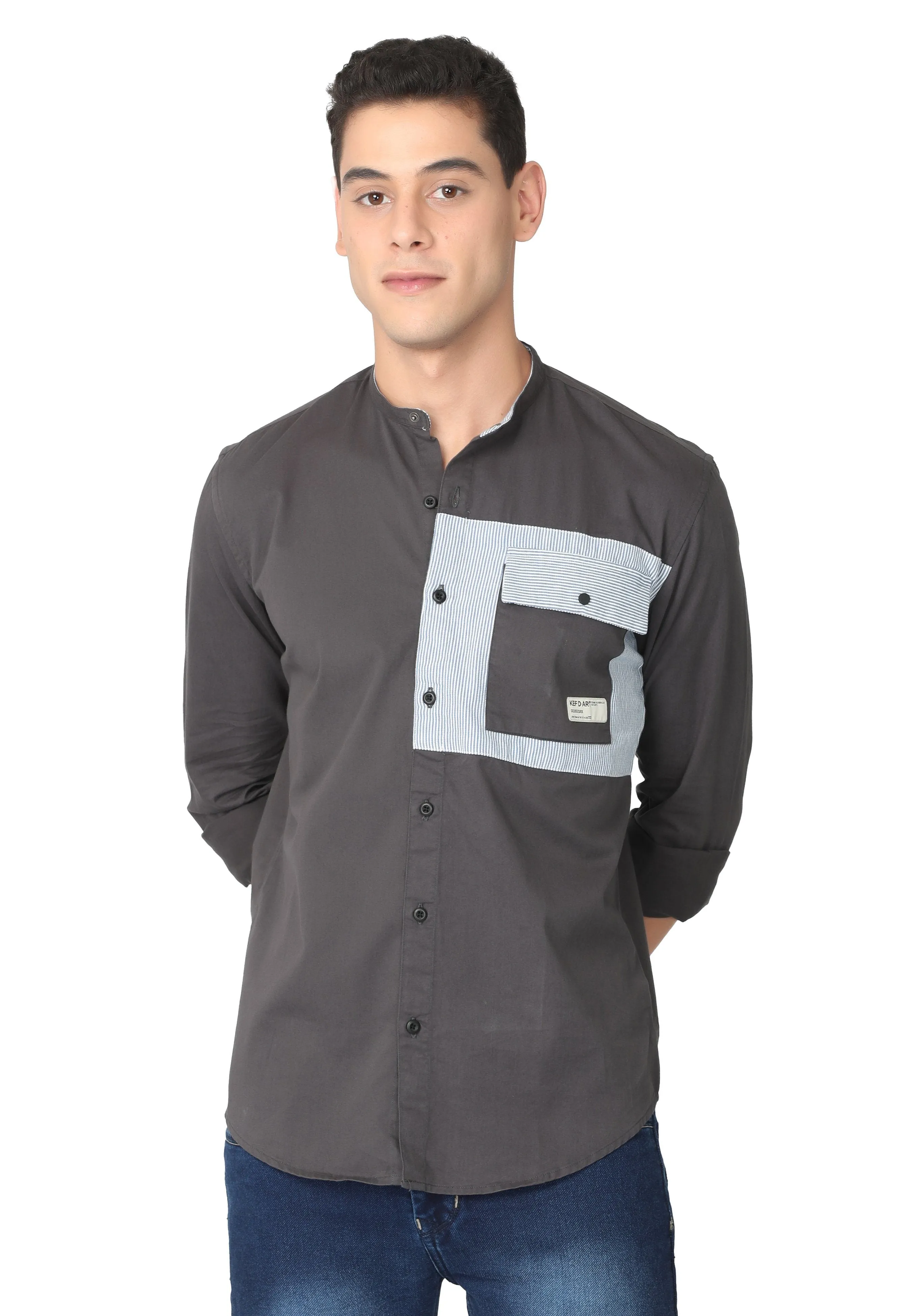 Charcoal Grey Single Pocket