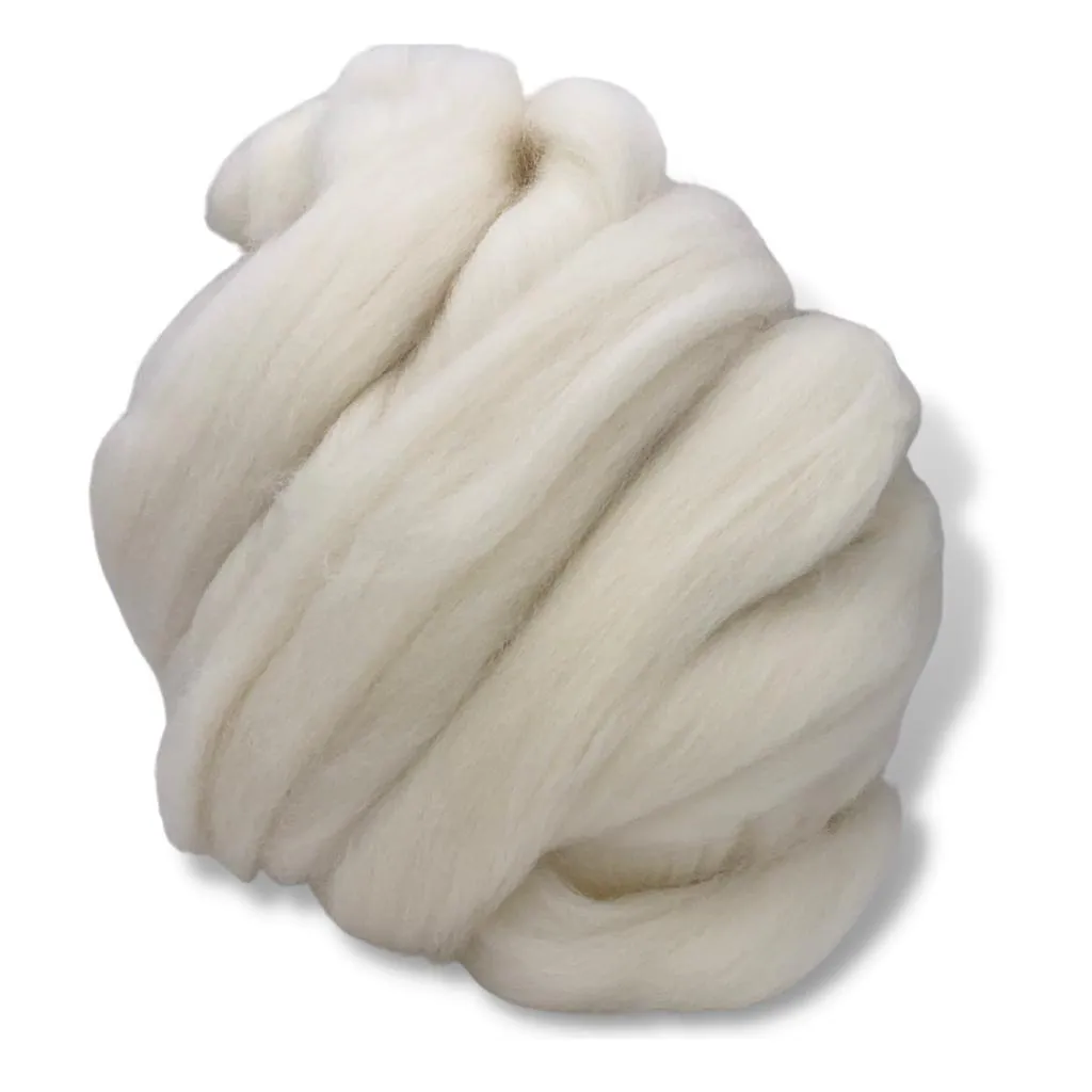 Cheviot Wool Roving Top (1 lb / 16 oz)