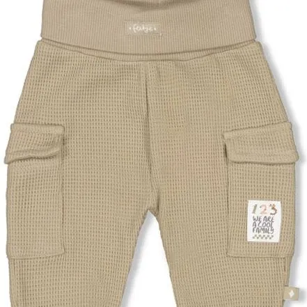 COOL FAMILY Waffle Rib Cargo Pants