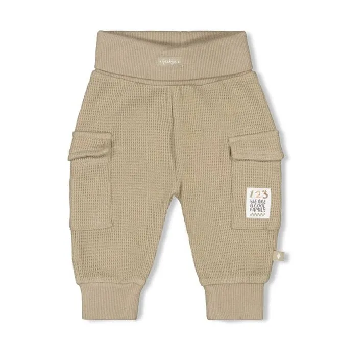 COOL FAMILY Waffle Rib Cargo Pants