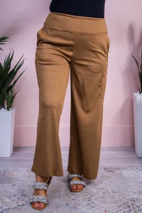 Cozy To The Touch Mocha Solid Pants - PNT1698MO