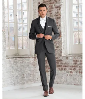 Diamond - 391 - Ultra Slim Steel Grey Sterling - All Dressed Up, Suit Rental