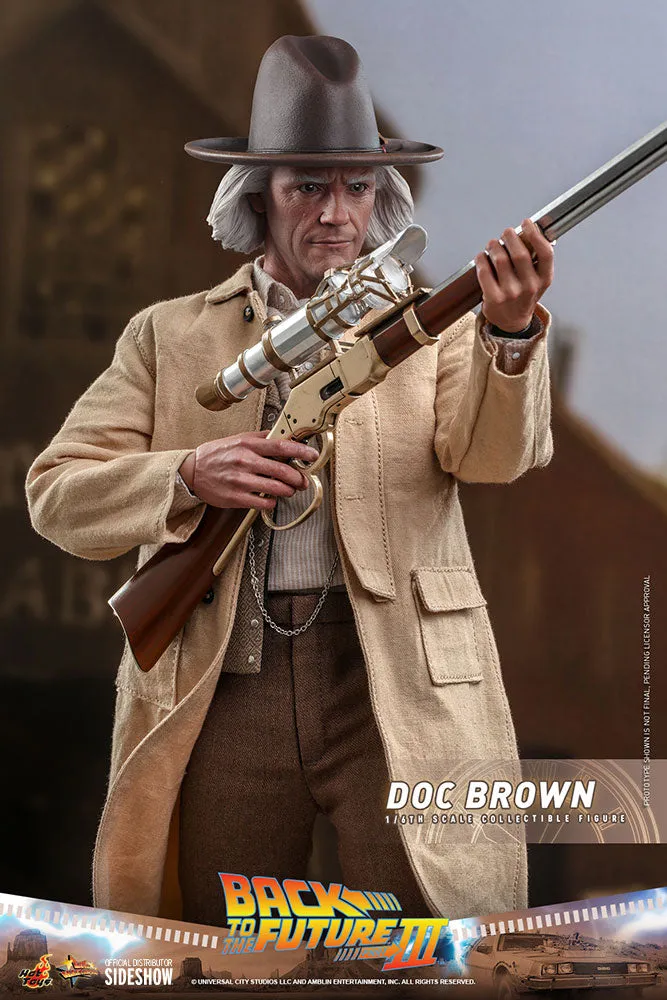 Doc Brown Back to the Future Part III Sixth Scale Figure