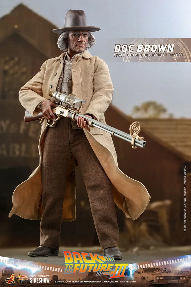 Doc Brown Back to the Future Part III Sixth Scale Figure